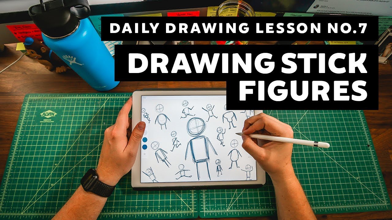 Daily Drawing Lessons | How to Draw with Stick Figures | Adobe Photoshop Sketch