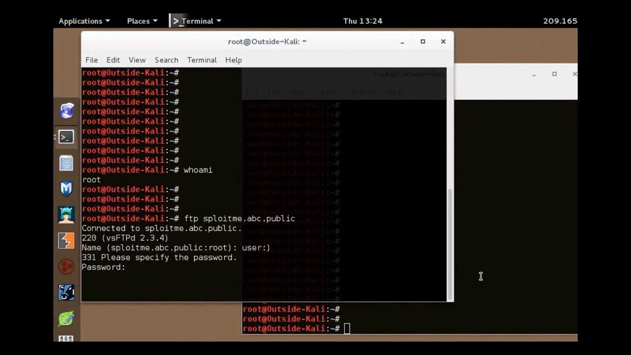 Video.Demostración caso real escaneo de red, sniffer, puerta trasera