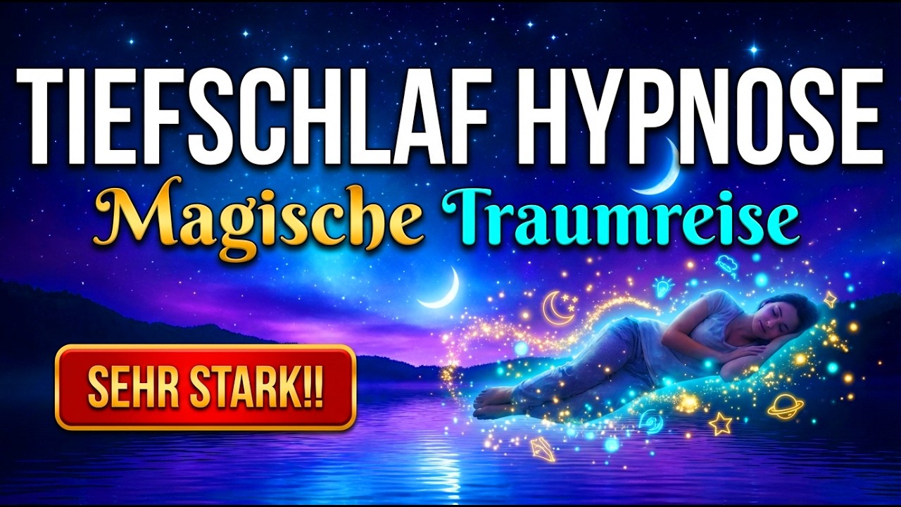 Tiefschlaf Hypnose – Sehr Stark ✨ Schnell Einschlafen & Magische Traumreise