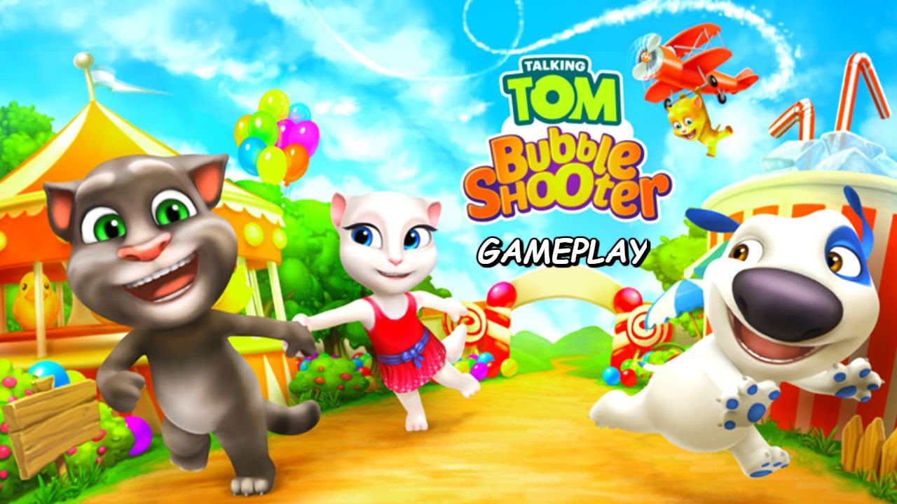 Talking tom bubble shooter gameplay on PC