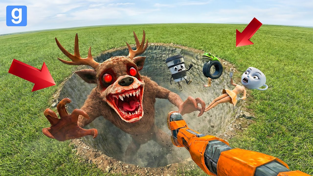 ALL Brainrot Memes Get Spartan Kicked Into a Deadly Pit 💀 – Garry’s Mod