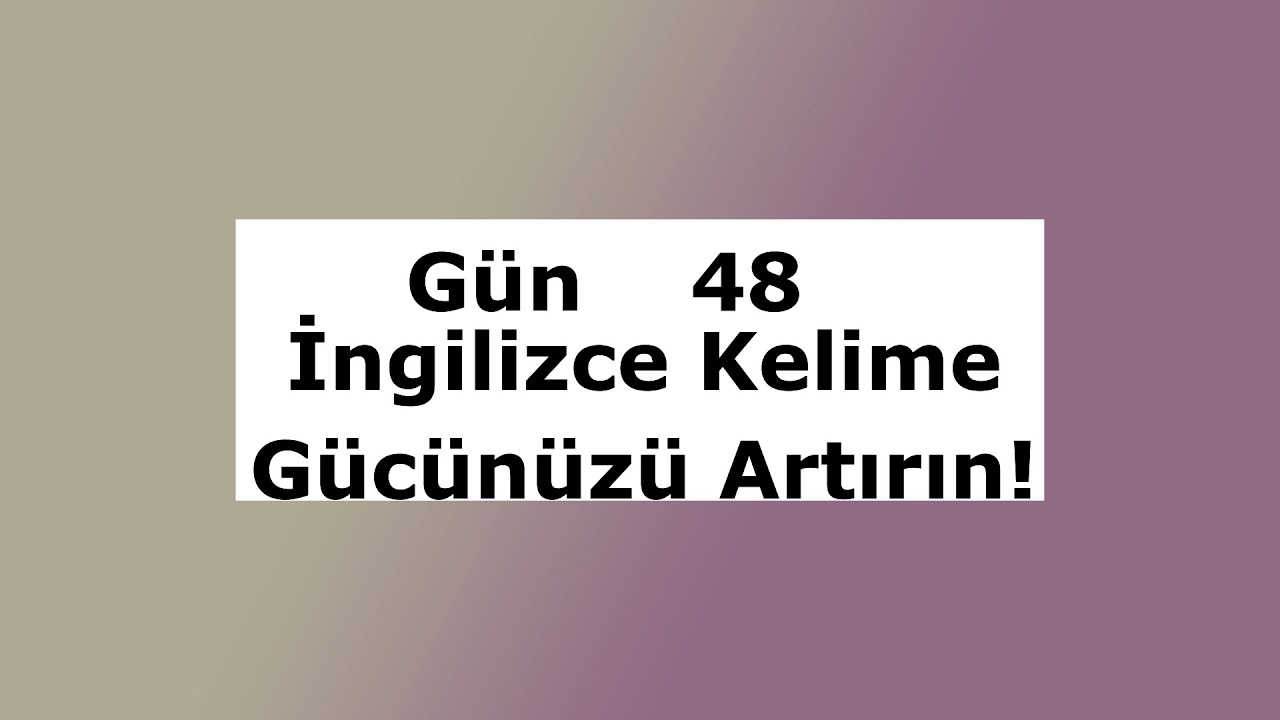 List & Stair | Günlük İngilizce Kelime İncelemesi