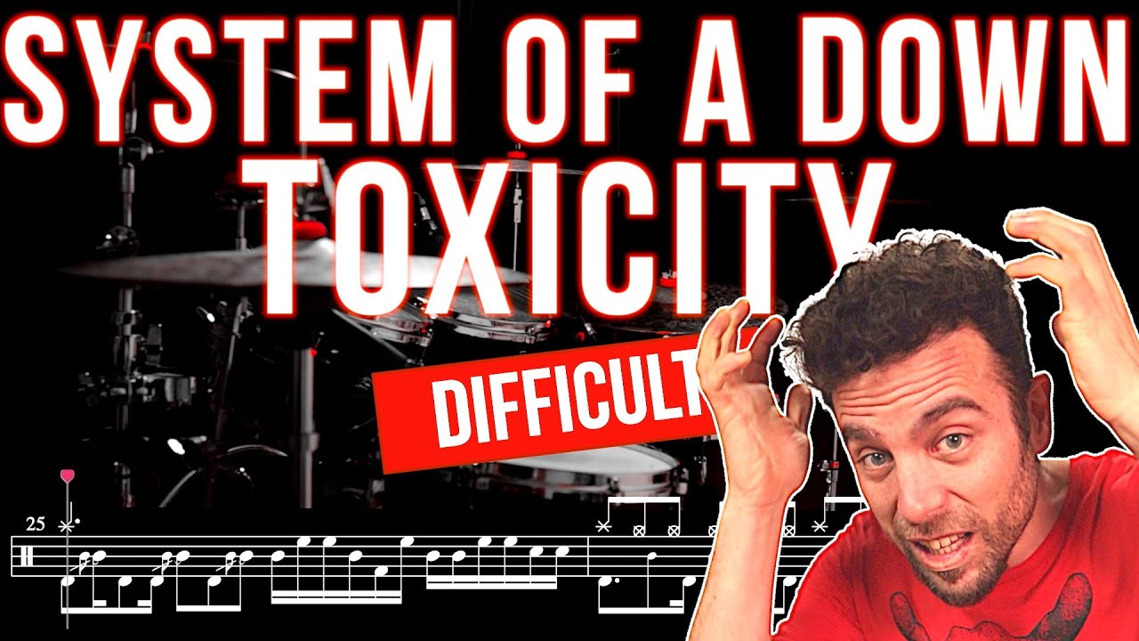 System Of A Down - Toxicity - Drum cover (with scrolling drum score)