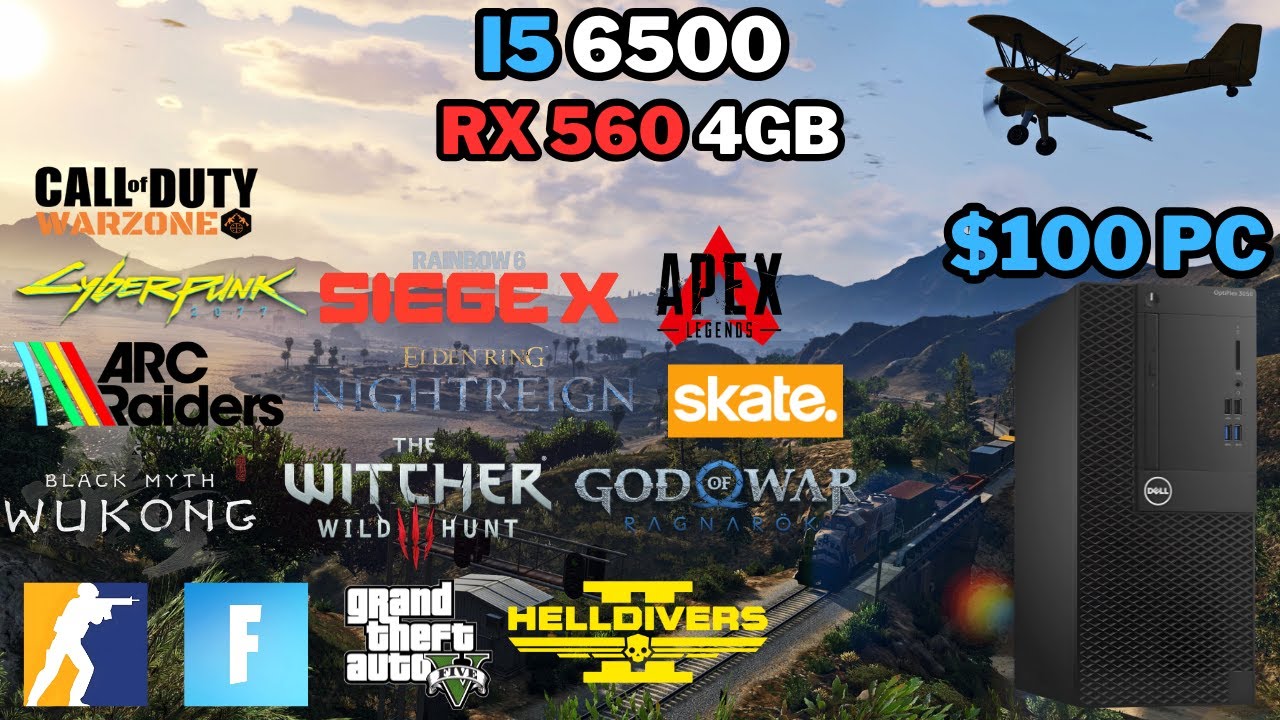 🔴LIVE - Benchmarking A $100 Dell OptiPlex PC | RX 560 4GB + i5 6500 | 14 Game Benchmark | 😭🙏