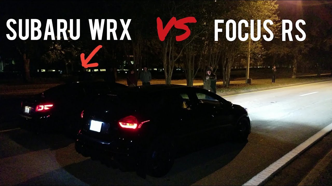 Ford Focus RS vs RS vs Subaru WRX