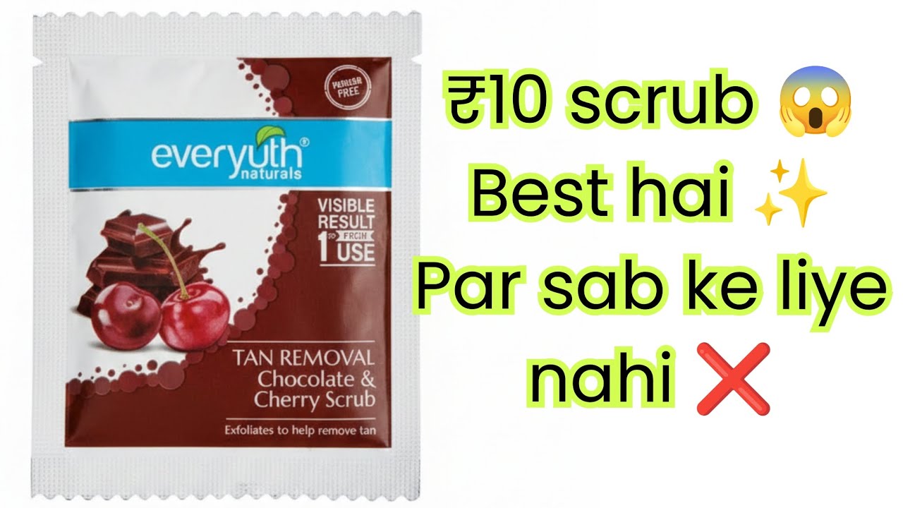Everyuth ₹10 Scrub 💸 Worth It or Waste? 😳 Par Ek Warning ⚠️Use Karne Se Pehle Ye Jaan Lo! #Skincare