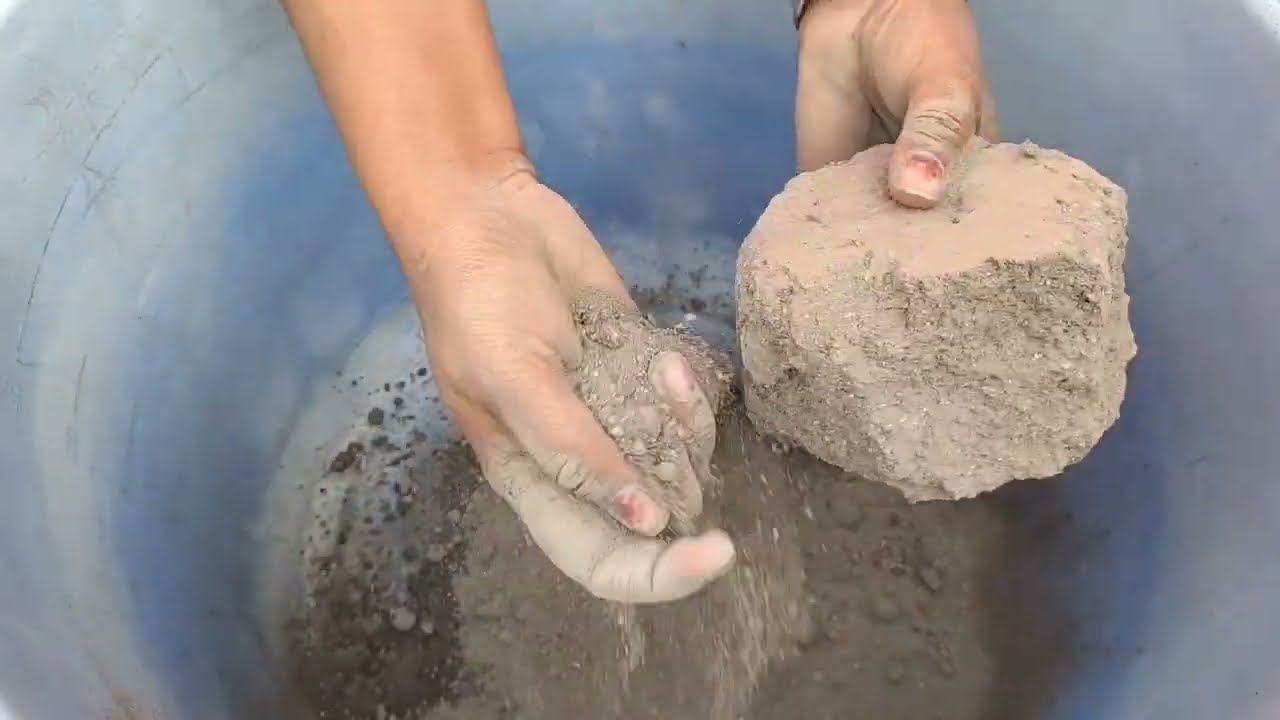 Sand cement crumbling 