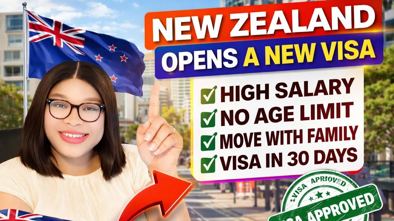 Move To New Zealand In 30 Days! Move With Family,  No Age Limit,  Free Visa Sponsorship