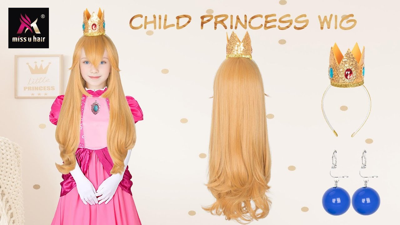 LONG WAVY GOLDEN WIG | COSPLAY PRINCESS PEACH WIG | MISSUHAIR