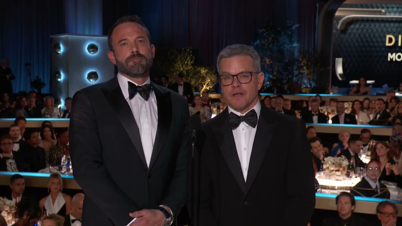 Ben Affleck & Matt Damon Present Best Director &ndash; Motion Picture I 81st Annual Golden Globes
