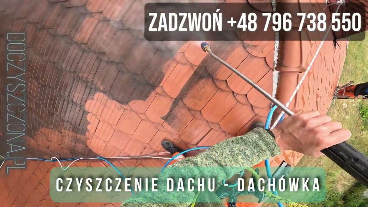 Czyszczenie dachu dach&oacute;wka mycie-dachow.com.pl