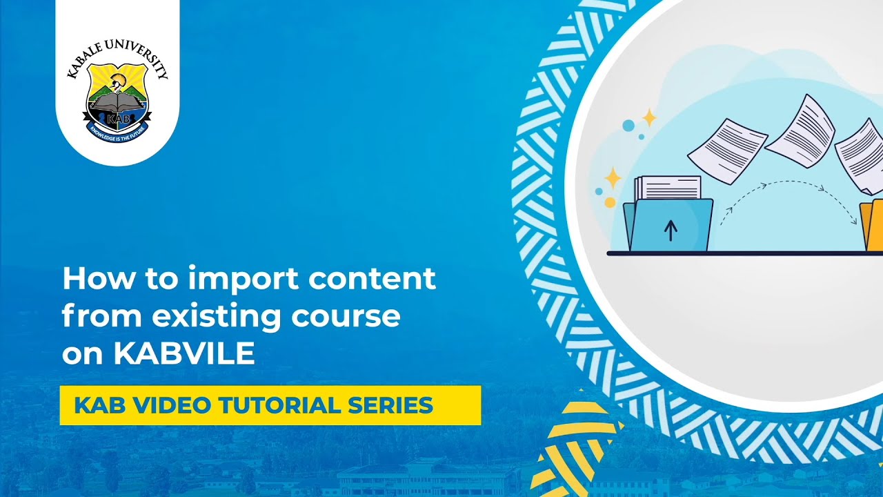7. How to import content from another course on Moodle
