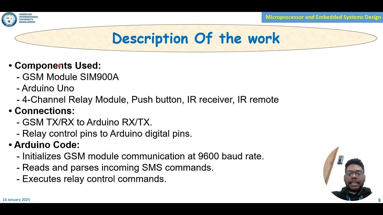 3-way relay Control system using GSM and Arduino