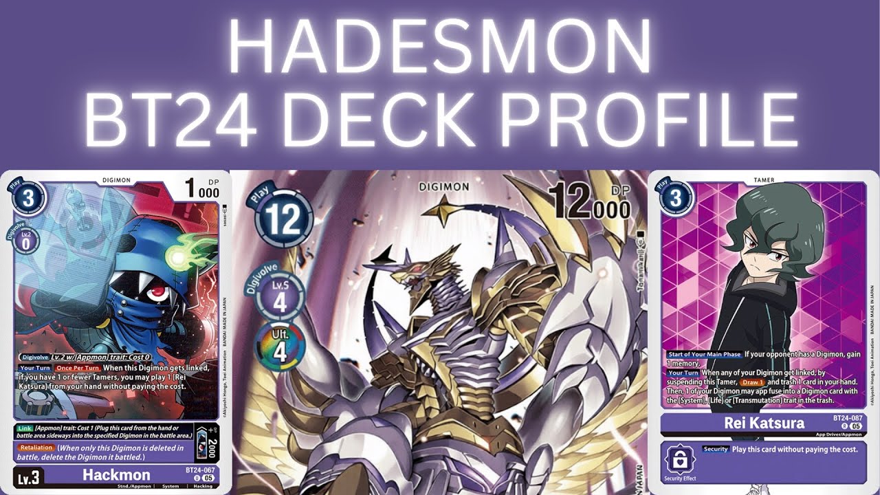 Arize! Digimon TCG Hadesmon BT24 Format Deck Profile