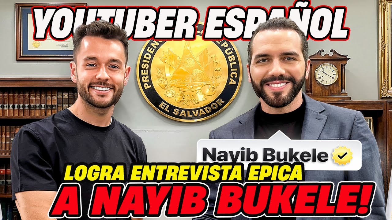 🔴EN VIVO🚨 YOUTUBER ESPA&Ntilde;OL LE HACE UN EPICA ENTREVISTA A BUKELE 🤯 THE GREFG