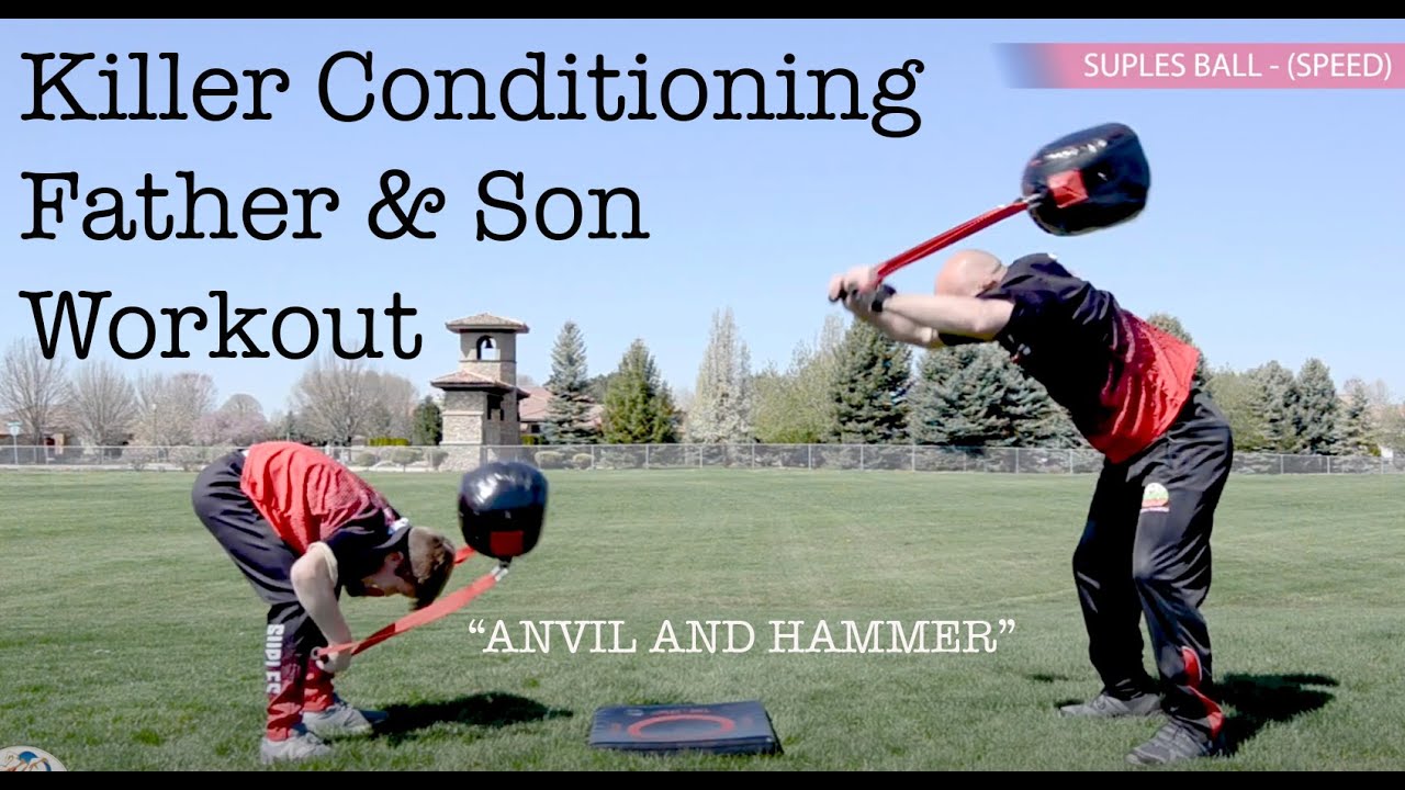 Watch this Killer Cardio Father & Son Workout using the SUPLES BALL for Slams!  