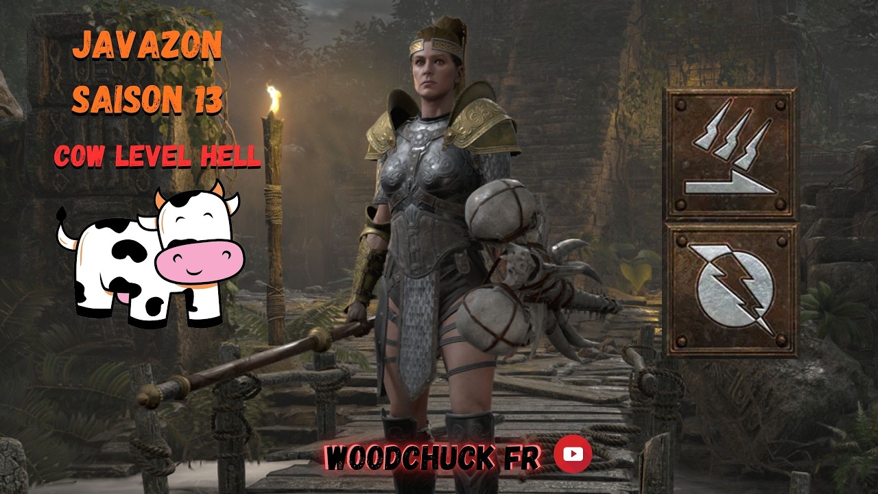 Diablo 2 Resurrected - Javazon Cow-Level Hell - Woodchuck