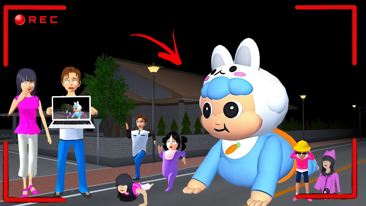 Yuta Mio Panik Setelah CCTV Merekam Mainan Raksasa PAPA MAMA 😨| Sakura School Simulator 