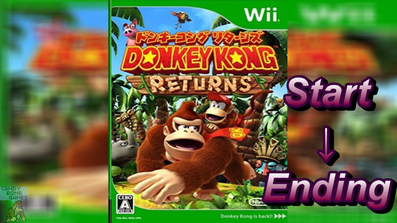 Wii ドンキーコングリターンズ とりあえずスタートからラスボスまで攻略 【Donkey Kong Returns】