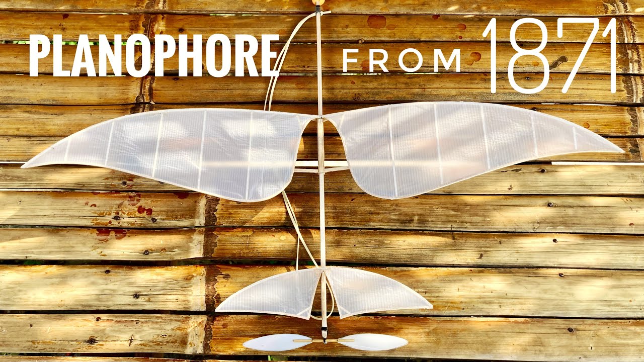 The First Rubber Powered Aeroplane PLANOPHORE 1871 Alphonse Penaud France