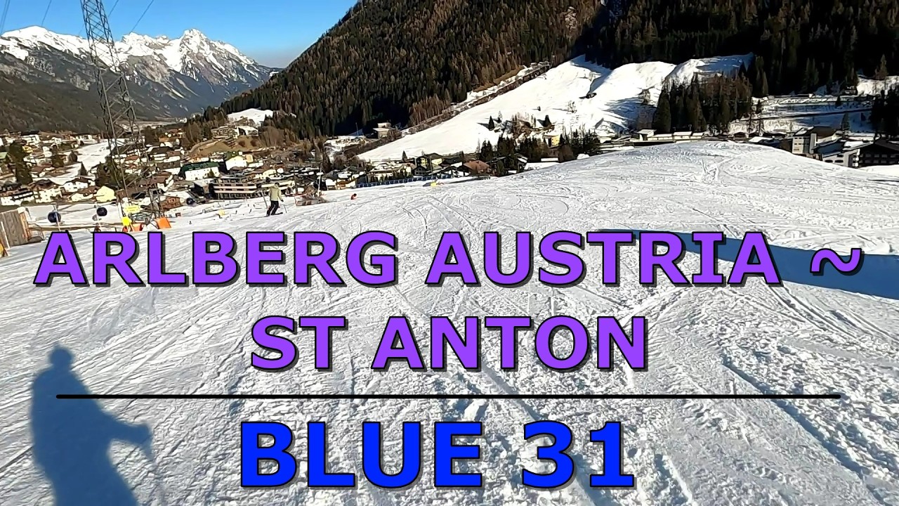 St Anton Austria Skiing | Blue 31 GoPro HD POV March 2025