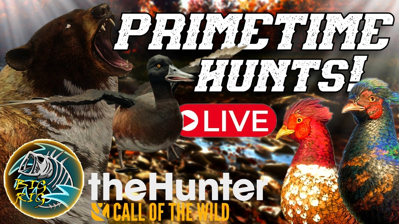 PRIMETIME! Hunting w/ The Shield Wall! PLUS BONUS WHITETAIL GRIND! TheHunter: Call of the Wild