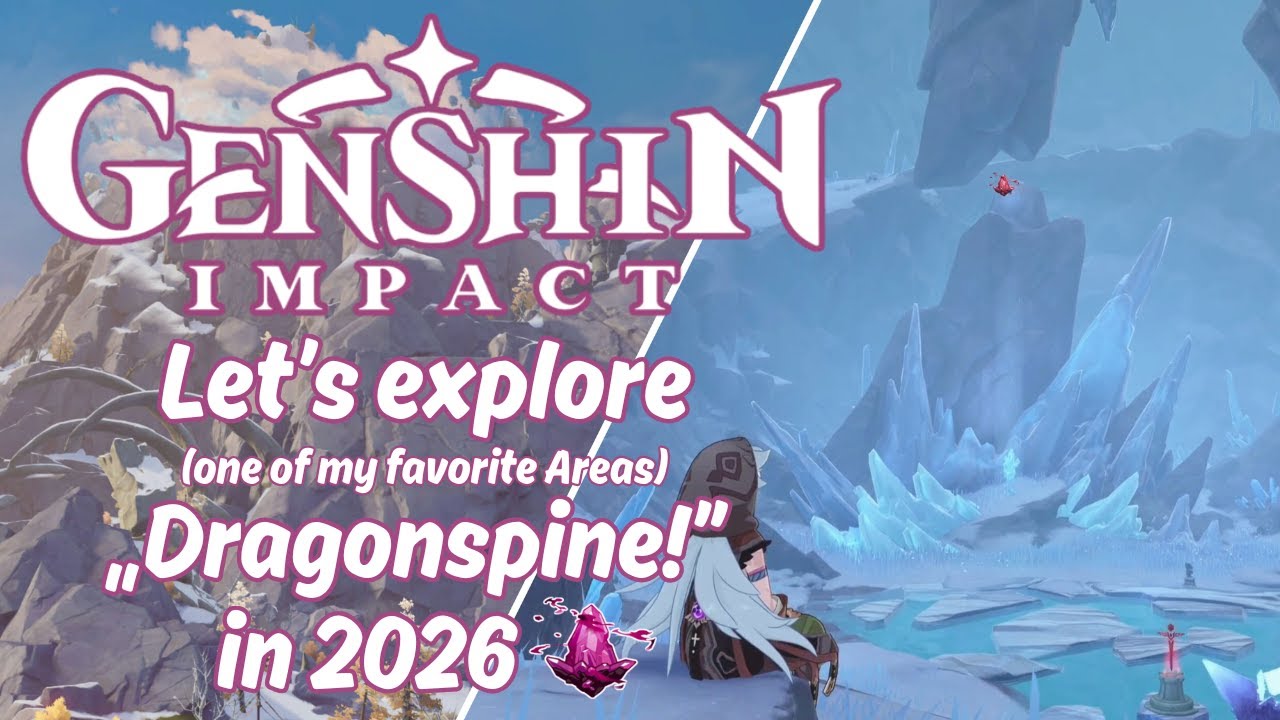 In the Mountains & Face Reveal? - Genshin Impact DRAGONSPINE (Ep. 5), jp dub