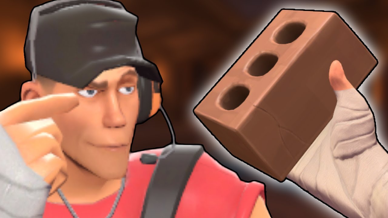 [TF2] Бросание кирпичей в людей (с модом)