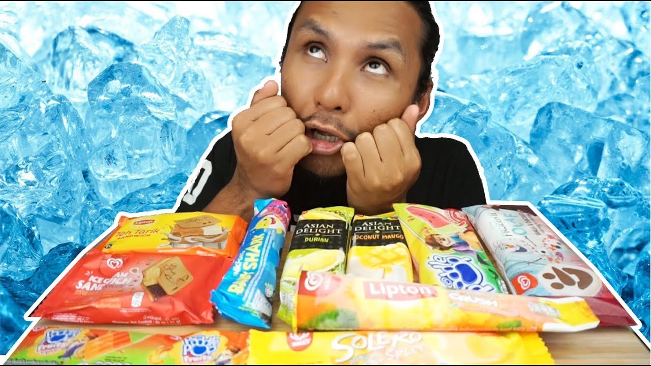 kenyang ke makan SEBATANG DUA aiskrim ni? (mukbang malaysia) LIPTON ICE CREAM SANDWICH