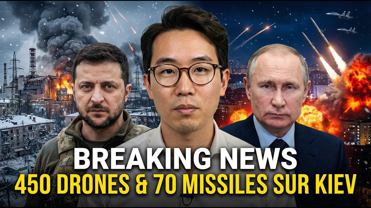 Attaque massive russe : 450 drones et 70 missiles envoyés sur Kiev en plein hiver