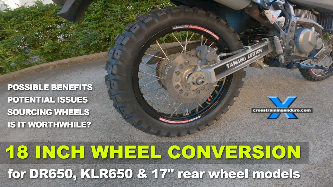 Переделка заднего колеса на 18 дюймов для DR650 и KLR650 — стоит ли это делать? ︱Cross Training A...