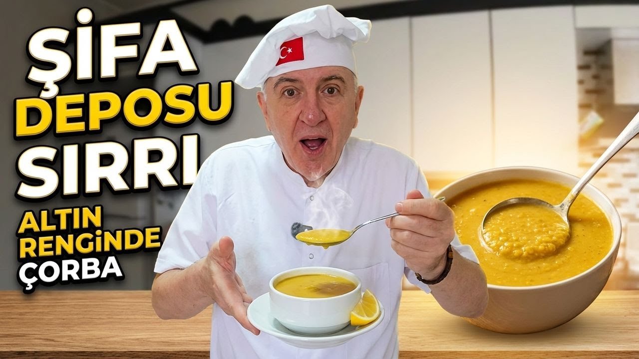 Lokantacıların Sırrı Bu! 🤫 Altın Renginde Tam Şifa Deposu Mercimek Çorbası 🥣✨