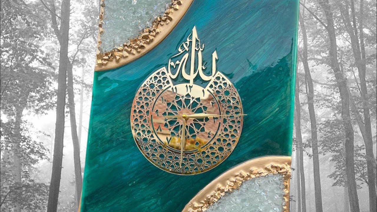 Making an epoxy resin clock.⏰ 