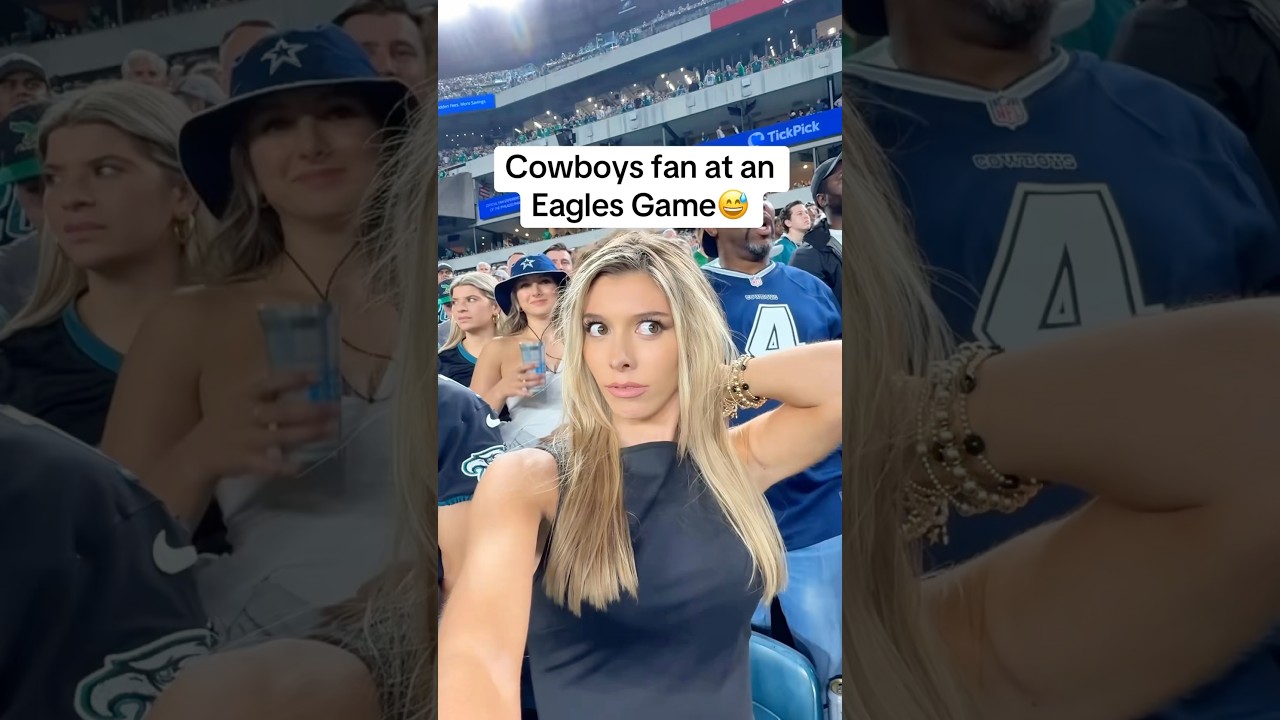 Cowboys fan at an Eagles game😅😬 #nfl #shorts