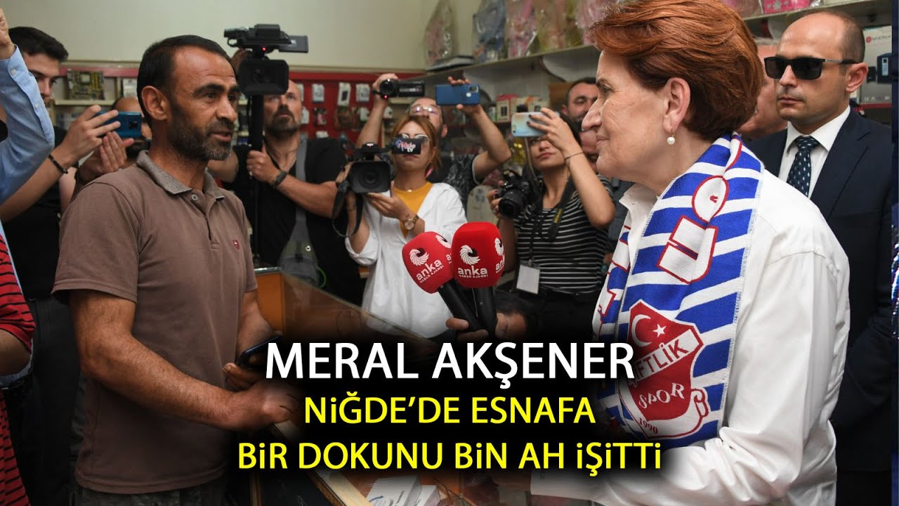 Meral Akşener Çiftlik'de esnaf ziyareti yaptı! Bir dokundu, bin ah işitti!