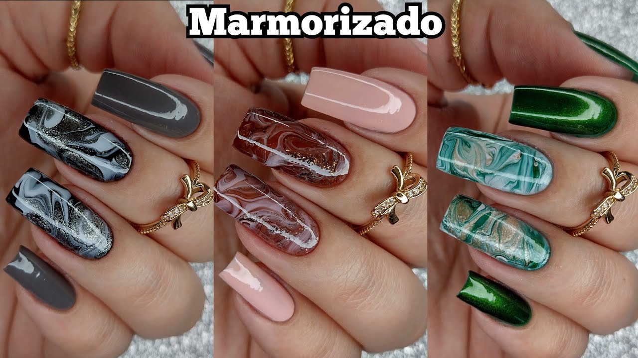UNHAS MARMORIZADO TÉCNICA SUPER FÁCIL DE FAZER COM LANÇAMENTO