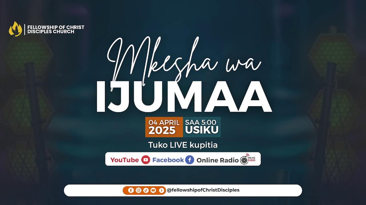 WEWE NI NURU YA ULIMWENGU (PART A) NA MWL SEBASTIAN MARONDO || 04|04|2025|| IBADA YA MKESHA
