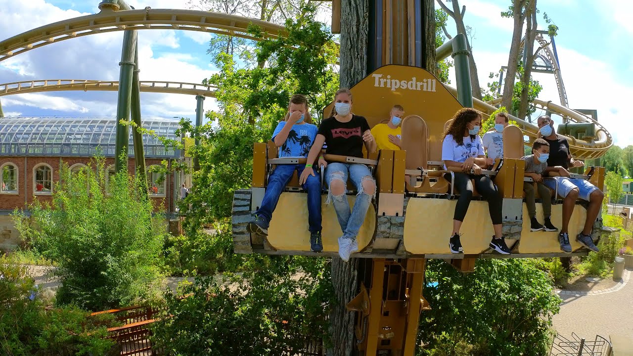 [4K] Doppelter Donnerbalken (Onride) im Erlebnispark Tripsdrill (POV) - 2021 - Front Row