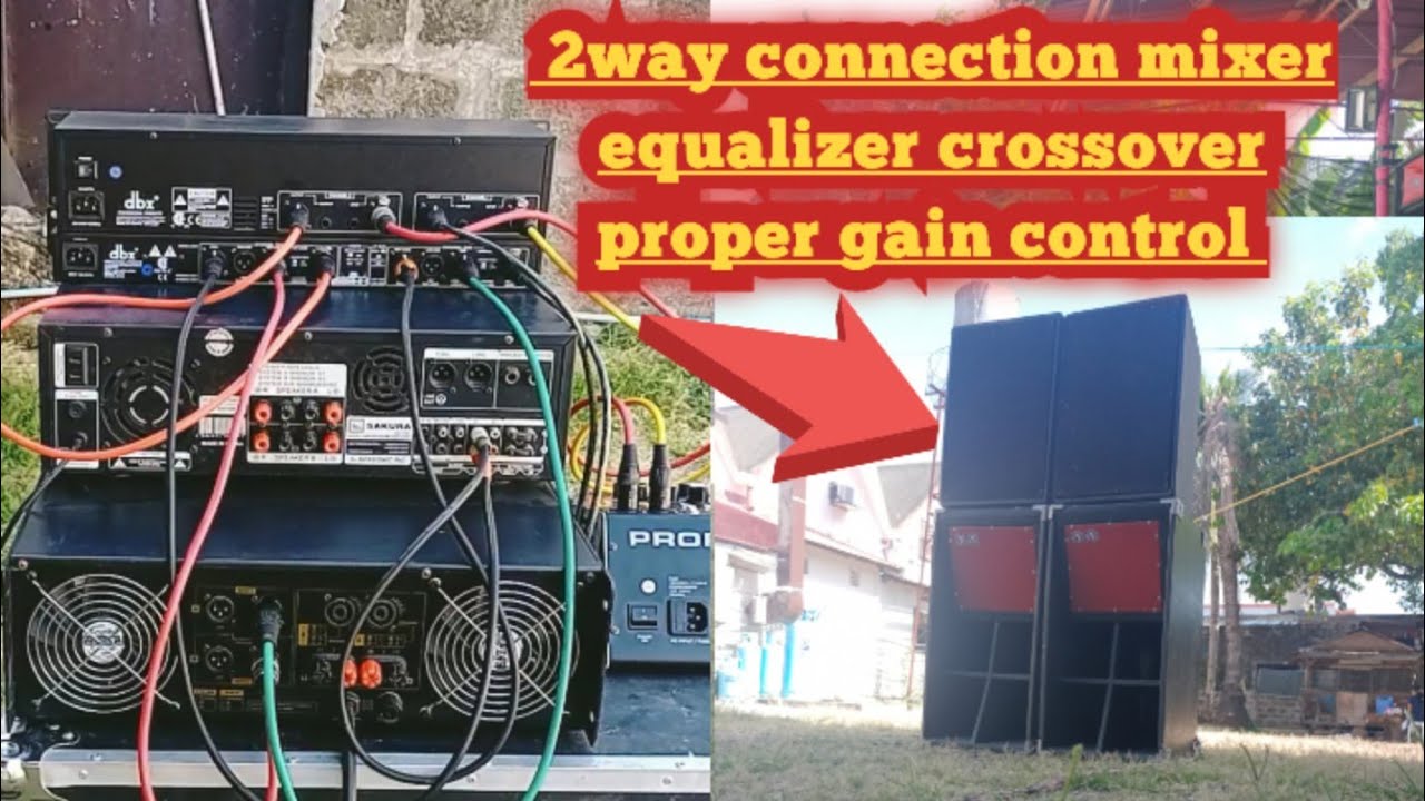 2way Amplifier connection,  proper gain control SA mixer para iwas clipping @masterdryxvlogs