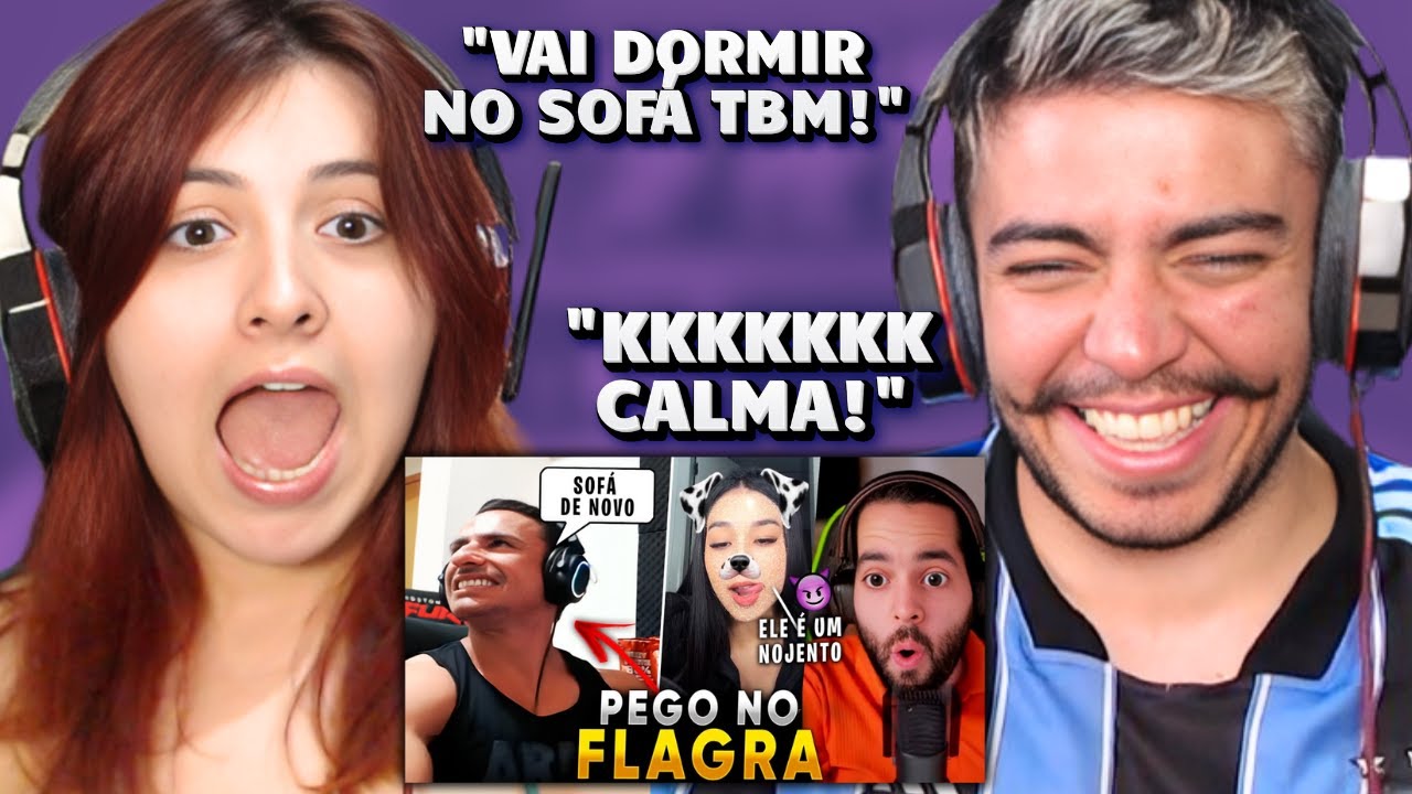 SUPER XANDÃO foi PEGO no FLAGRA vendo a BRUXINHA ESTOMPANDO o INTELIGENTISTA KKKKKK | REACT em CASAL