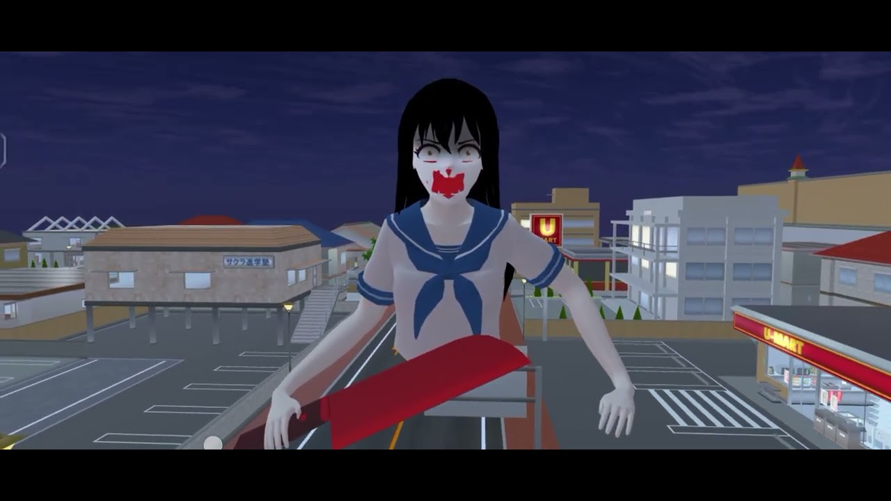 SAKURA SCHOOL SIMULATOR-DI KEJAR HANTU TEKE TEKE 😱 #sakuraschoolsimulator 
