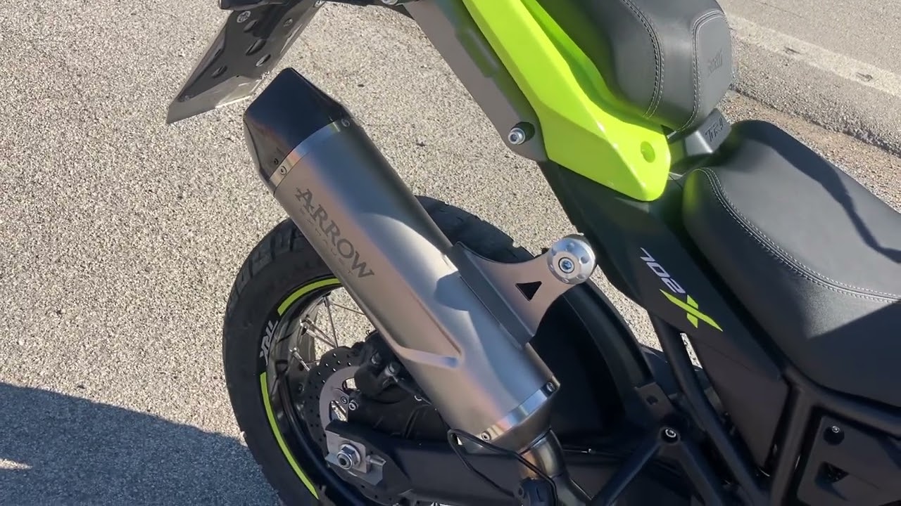 SOUND SCARICO COMPLETO ARROW EXHAUST TITANO BENELLI TRK 702 X  🔊