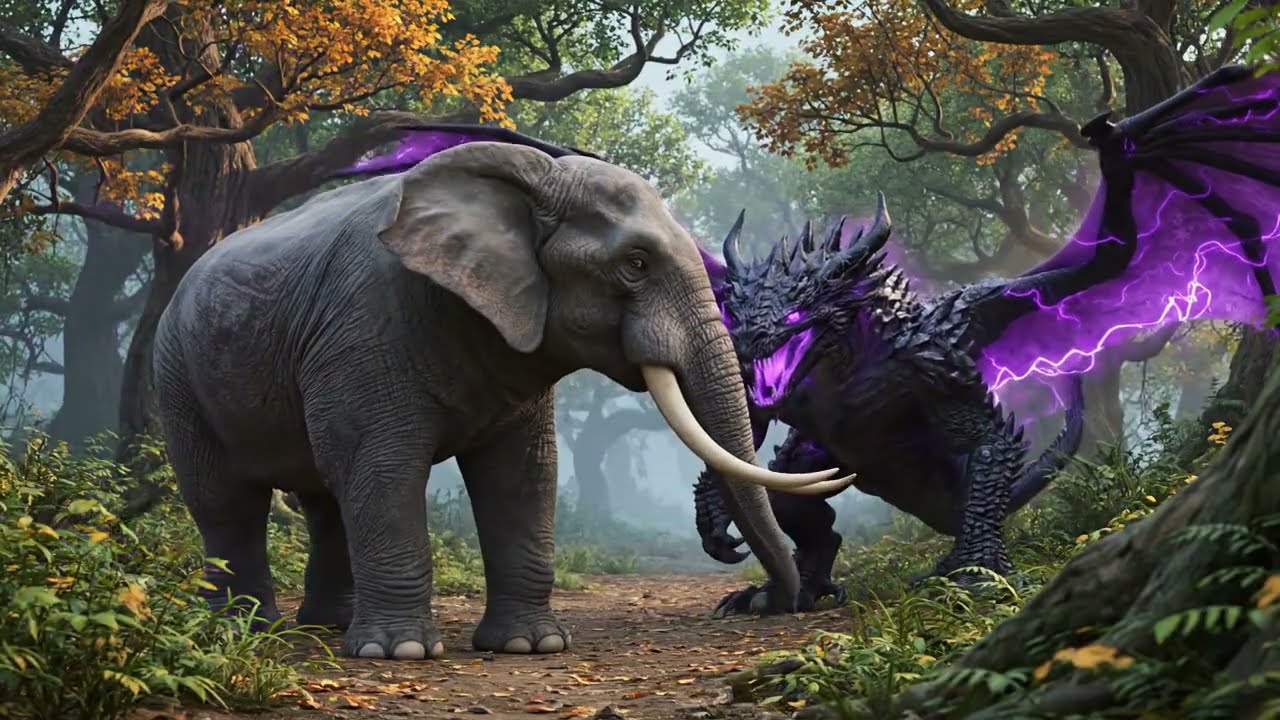 king kong dragon and elephant fight each other 86 epic clash