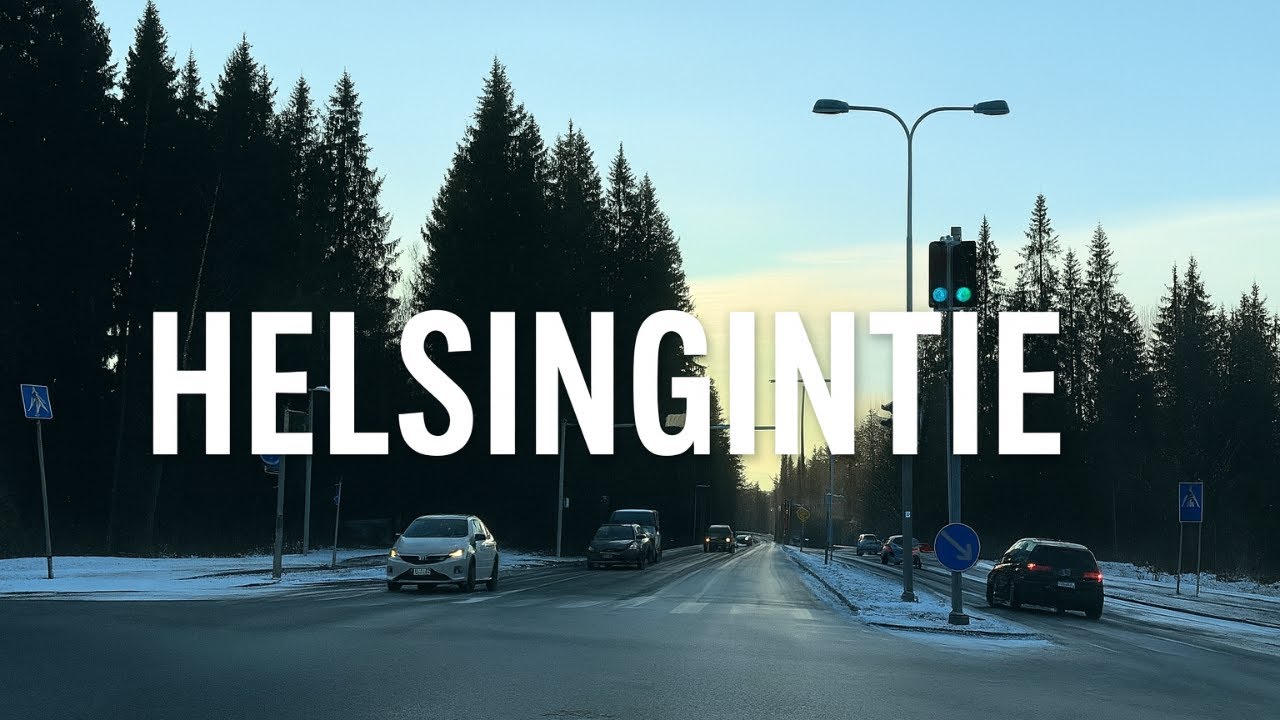 Calm Drive Through Helsingintie, Lahti | Urban Scenery