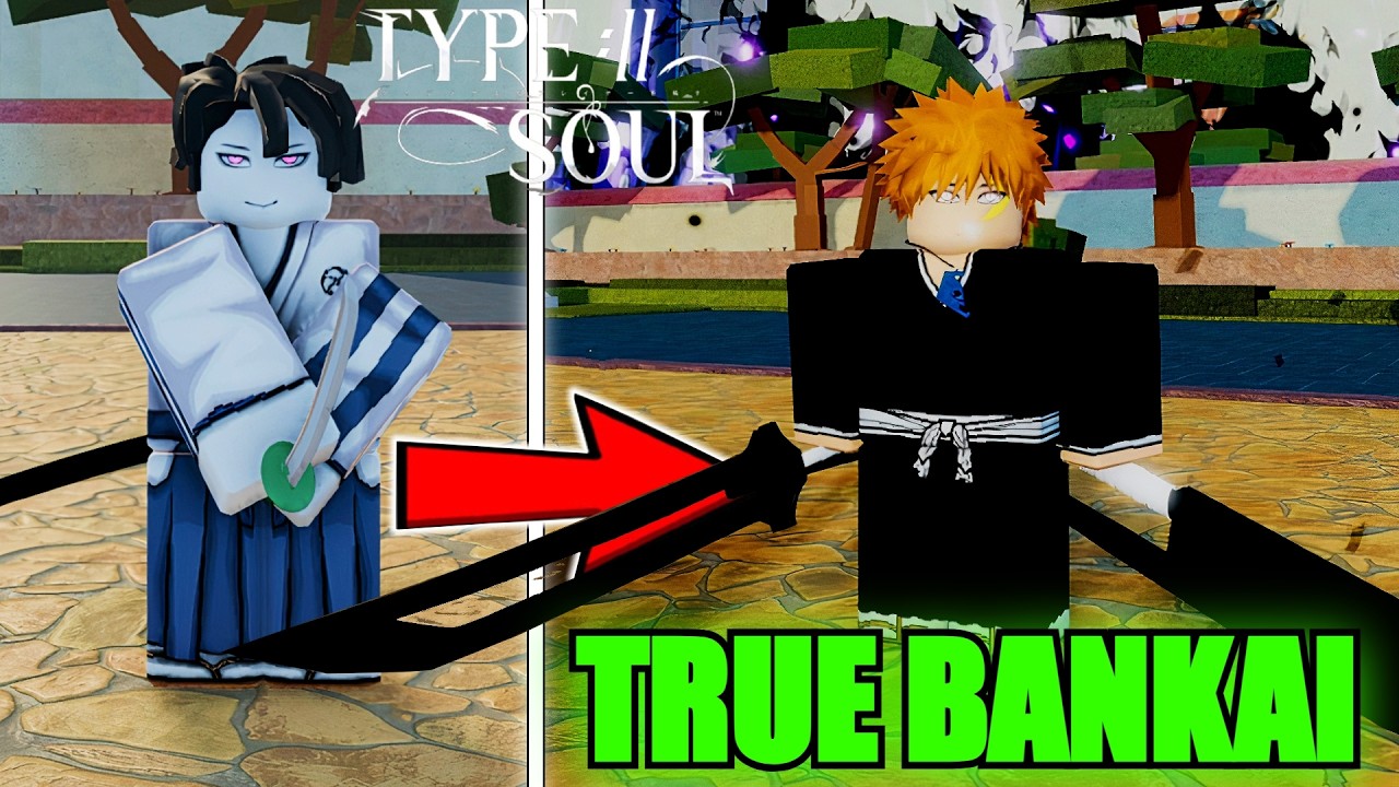 Going From Noob To TRUE BANKAI Zangetsu Ichigo Kurosaki In Type Soul...(Roblox)