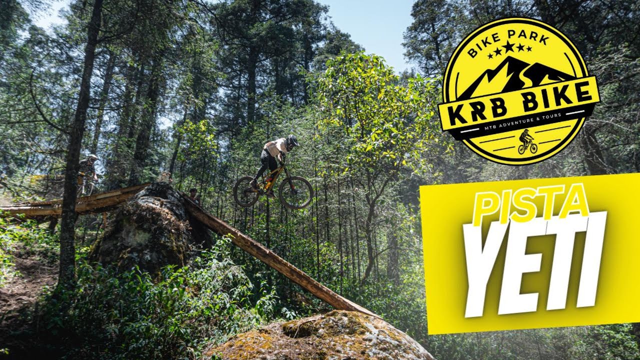 Rodando la pista YETI en krb bike park