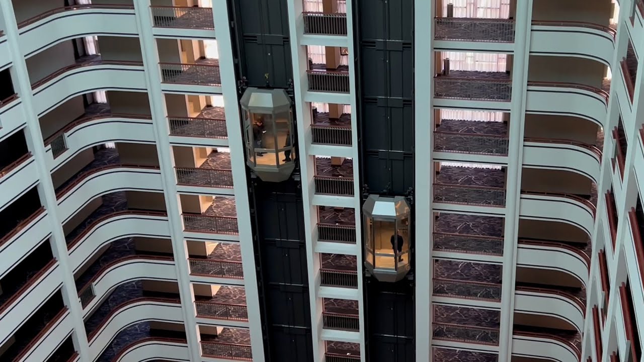 Scenic Fujitec Traction Elevators at the RiverCenter Marriott - Covington, KY