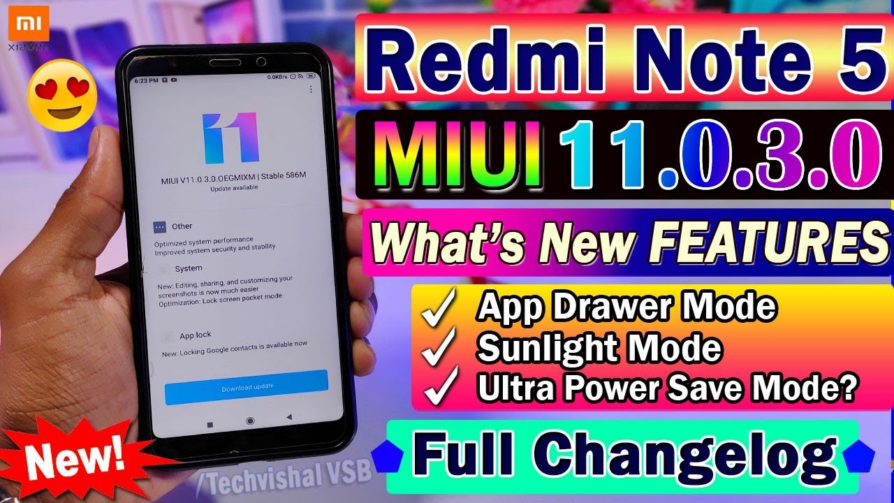 Redmi Note 5 New MIUI 11.0.3.0 Stable Update Changelog | New Features | Redmi Note 5 MIUI 11 Update