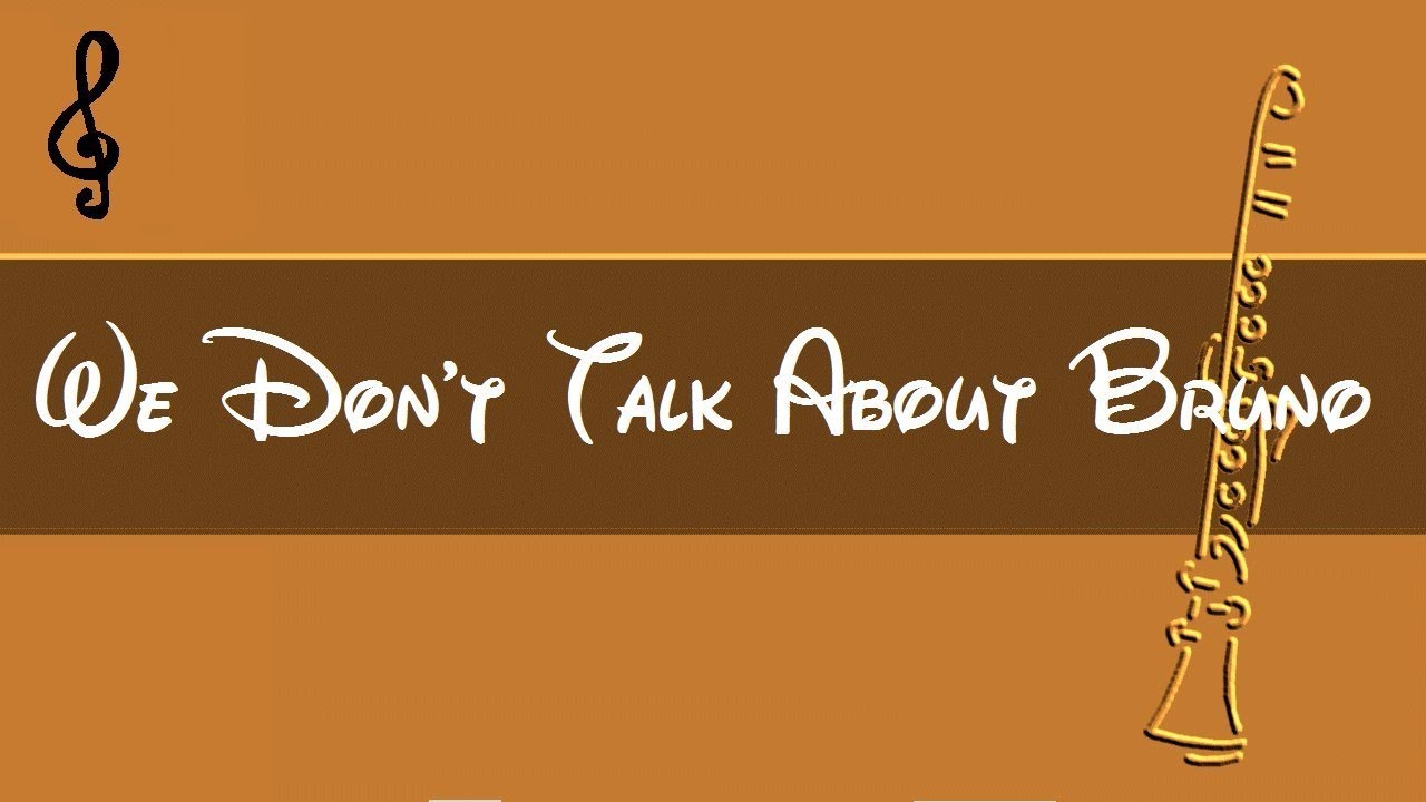 Clarinet Play Along - We Don't Talk About Bruno - Encanto - Fingering Charts Notes Tutorial
