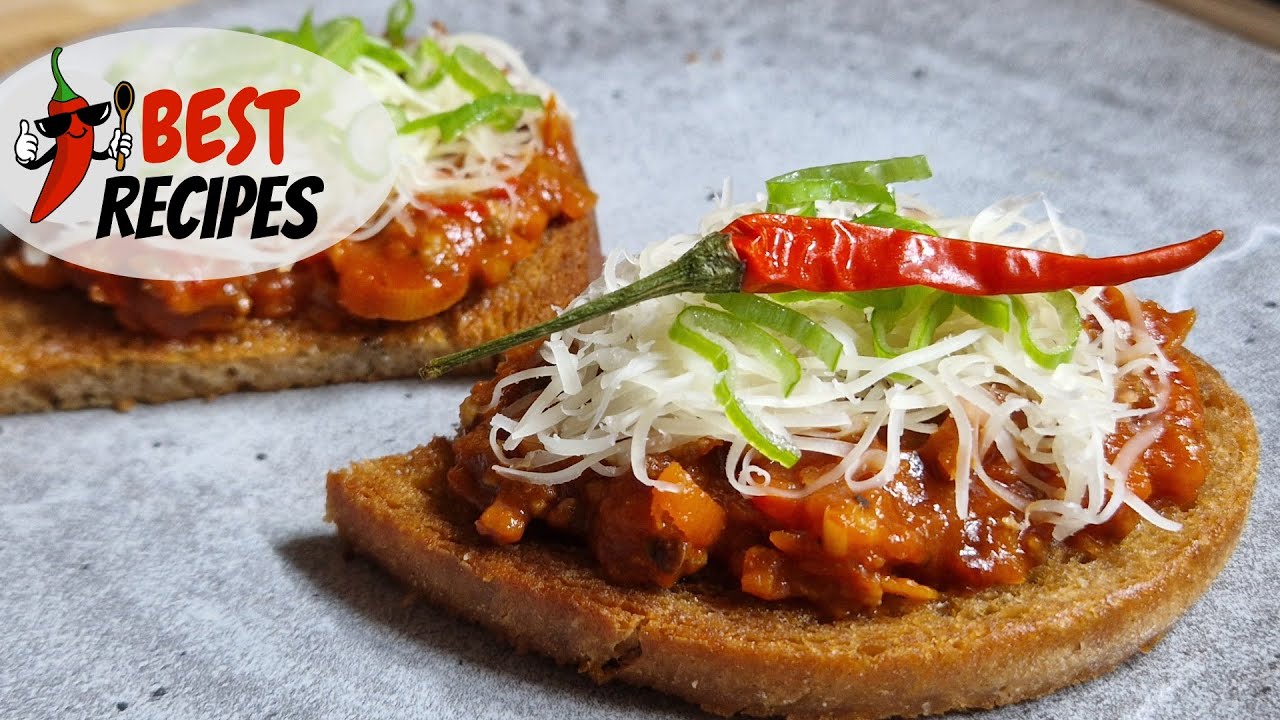Дьявольский тост | Как приготовить острую мясную смесь с овощами